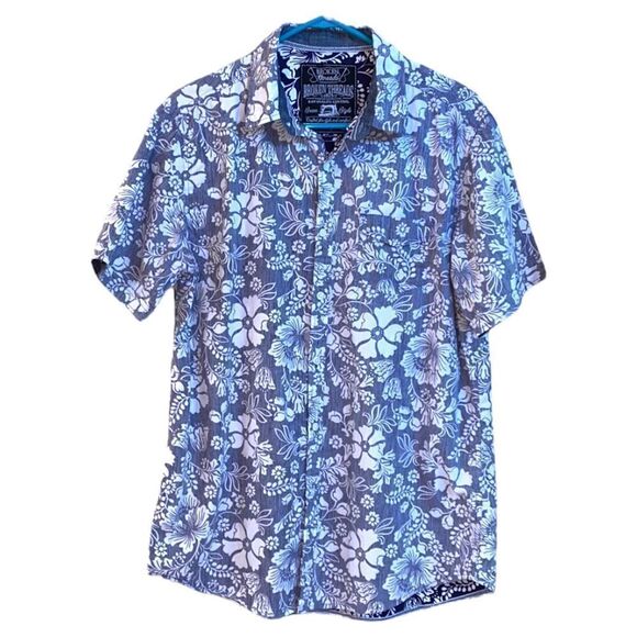 Broken Threads Men’s Retro Inside Out Hawaiian Camp Button Up Shirt Size Large - Picture 4 of 9